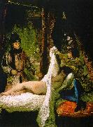 Eugene Delacroix Louis d'Orleans Showing his Mistress France oil painting reproduction